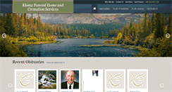 Desktop Screenshot of klontzfuneralhome.com